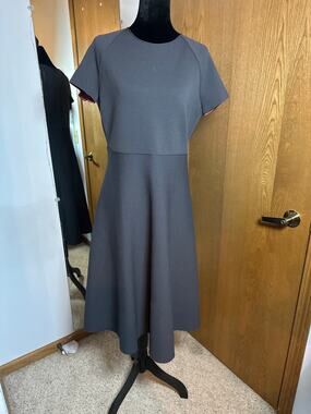 Giorgio Armani 100% Polyamide Knit Zip Back A-Line Dress IT 46 Style 6GAAA1